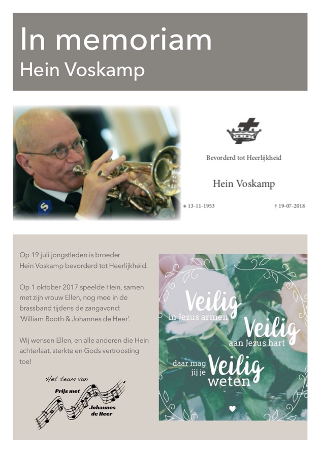 Hein Voskamp (in memoriam)