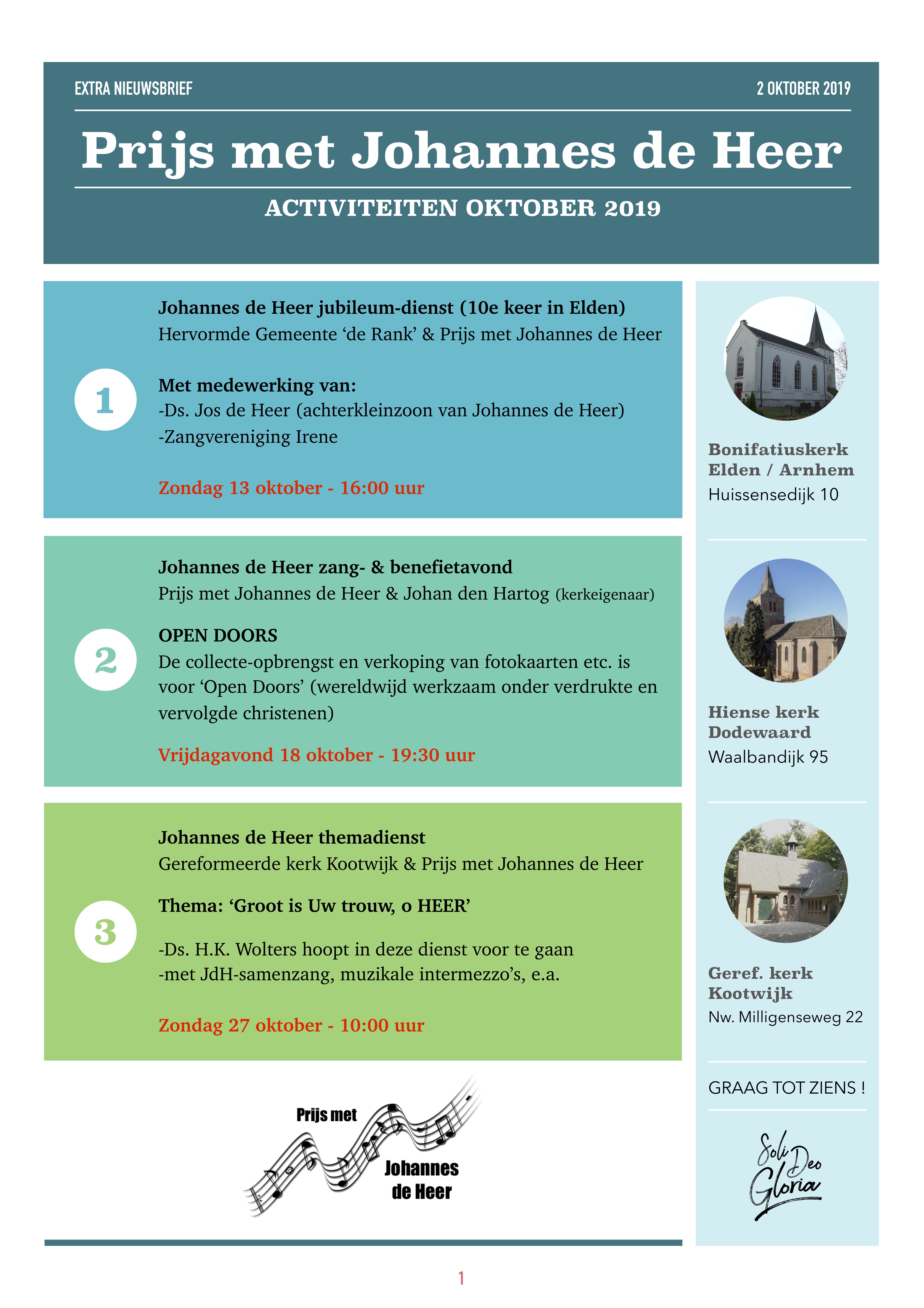PMJDH - extra nieuwsbrief (oktober 2019)