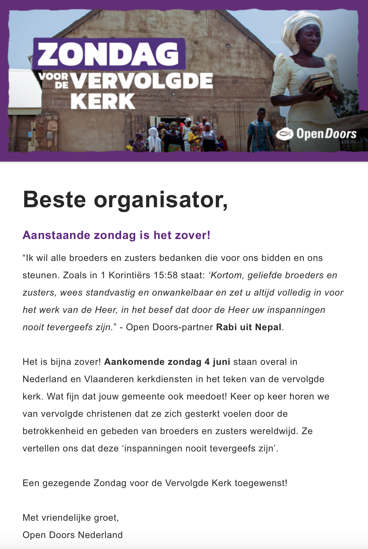 Zondag voor de vervolgde Kerk (2023) FB